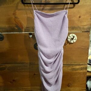 SHEIN Lavender Textured Knit Dress